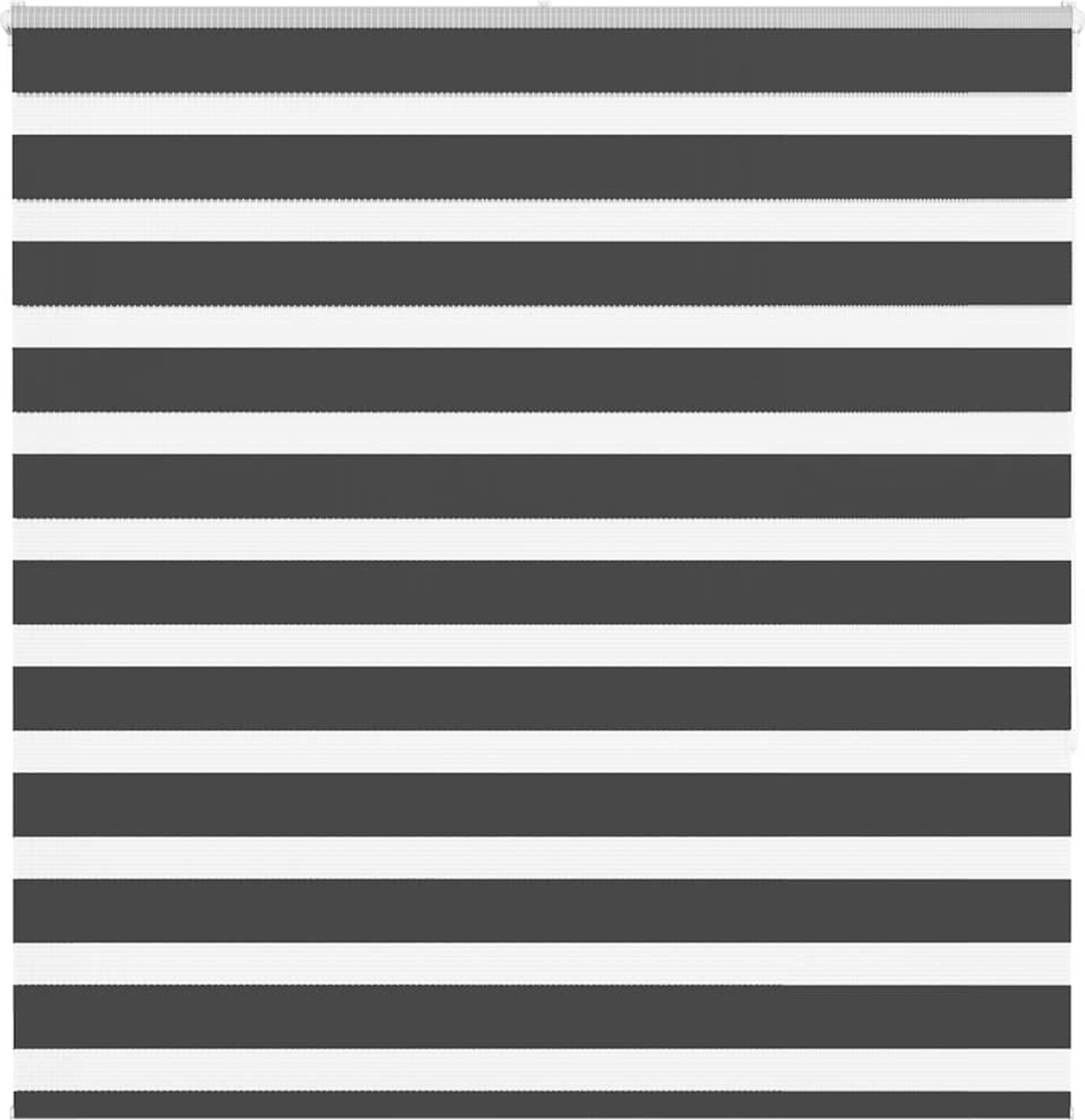 vidaXL Doppelrollo Schwarz 145x150 cm Stoffbreite 140,9 cm Polyester 4014244 Bild 1