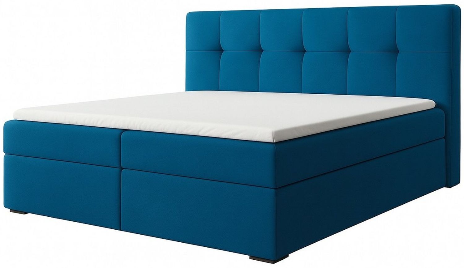 A&J MöbelLand GmbH Boxspringbett REF mit Bettkasten, Topper und gepolstertem Kopfteil. (Boxspringbett mit Bettkasten und gepolstertem Kopfteil. Inclusive Topper !, TOP ANGEBOT), Länge 208cm Höhe 106 cm Bild 1