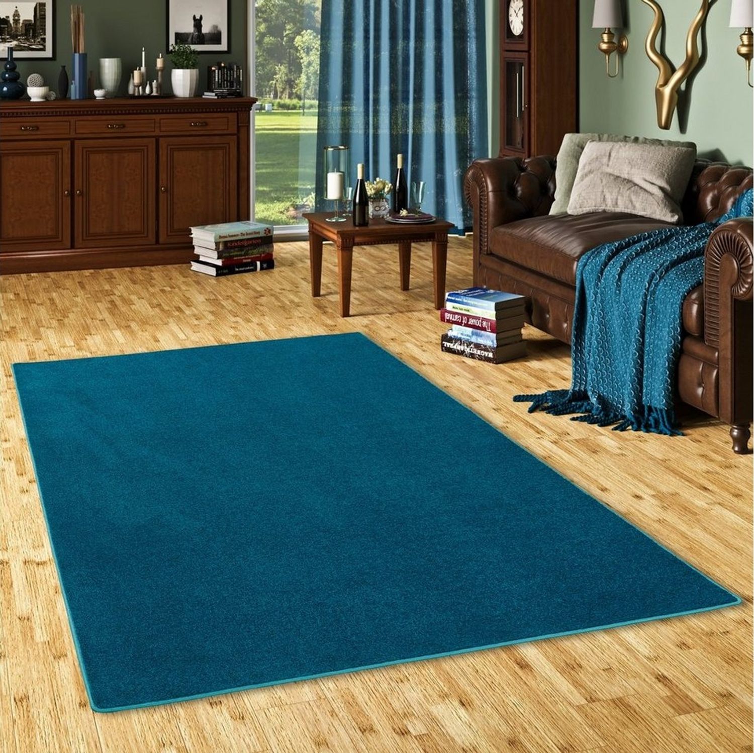 Snapstyle Veloursteppich Hochflor Velours Teppich Luna, Rechteckig, Höhe: 16 mm Bild 1