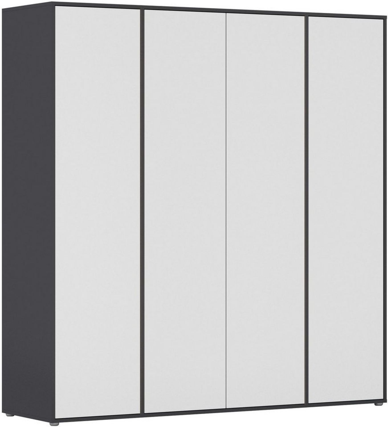 rauch Drehtürenschrank Kleiderschrank Schrank Garderobe Wäscheschrank NABILA viel Stauraum (in 3 verschiedenen Ausstattungen BASIC/CLASSIC/PREMIUM) in 2 Breiten mit Push-to-Open Funktion TOPSELLER MADE IN GERMANY Bild 1