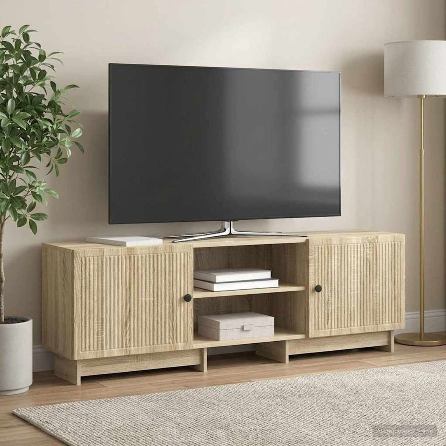 vidaXL TV-Schränk Sonoma-Eiche 150 x 31 x 50 cm Holzwerkstoff 893997 Bild 1