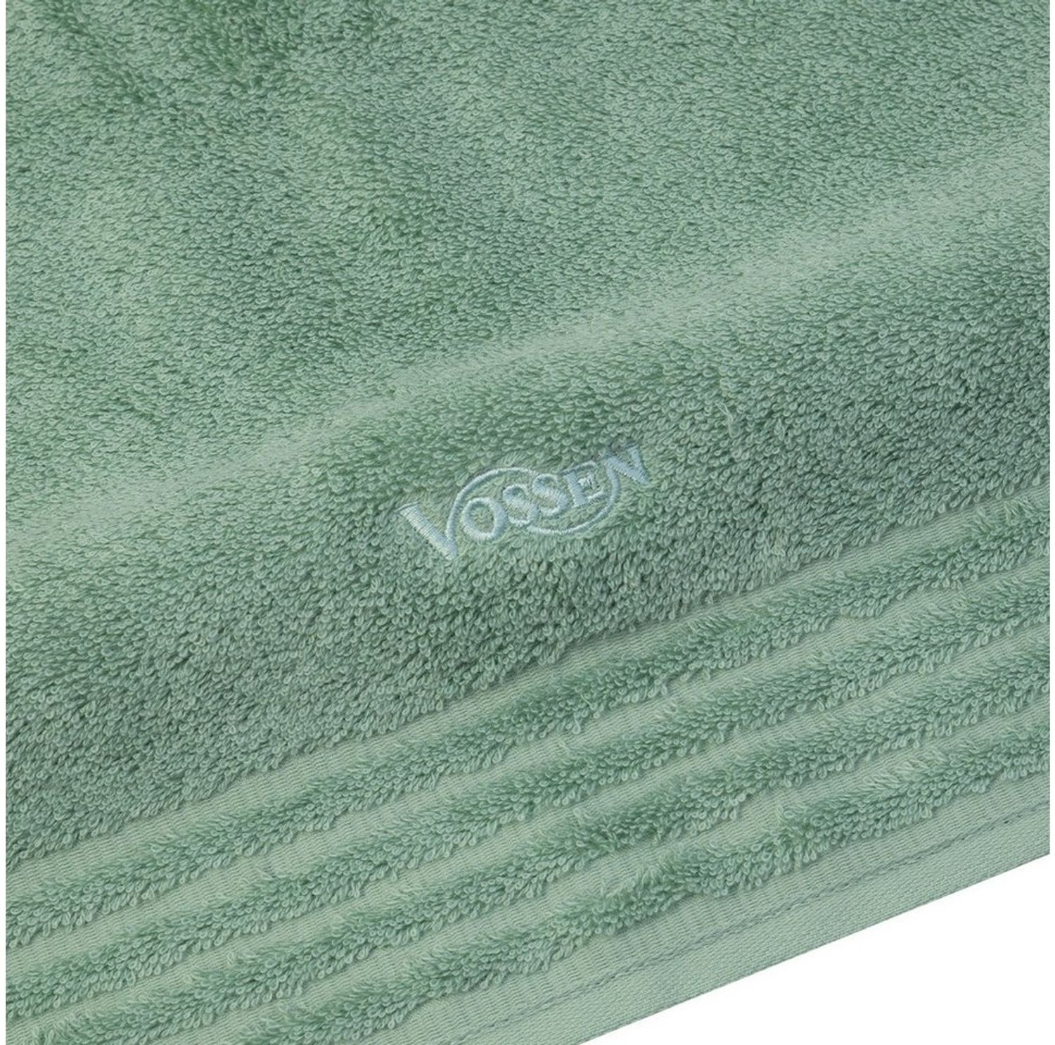 Vossen Vienna Style Supersoft 4 tlg. Frottier-Set - 2 X Handtuch (50 X 100cm), 2 X Duschtuch (67 X 140cm) - 620 g/m2 - Soft green Bild 1