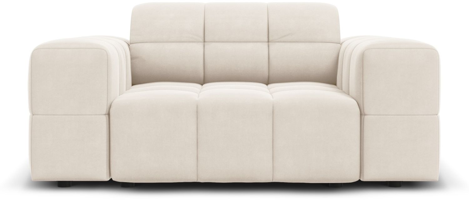 Micadoni Sessel Jennifer 1-Sitzer Samt Helles Beige Bild 1