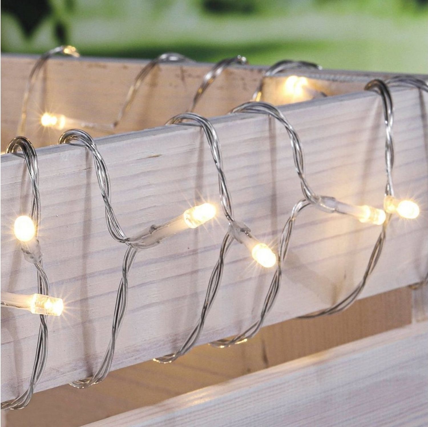 HI LED-Lichterkette LED Lichterkette mit 48 warm weiße LEDs ca. 3,76 mtr. Bild 1