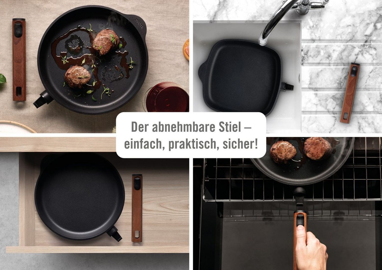 WOLL MADE IN GERMANY Schmorpfanne Eco Logic QXR, Aluminiumguss (1-tlg) Bild 1
