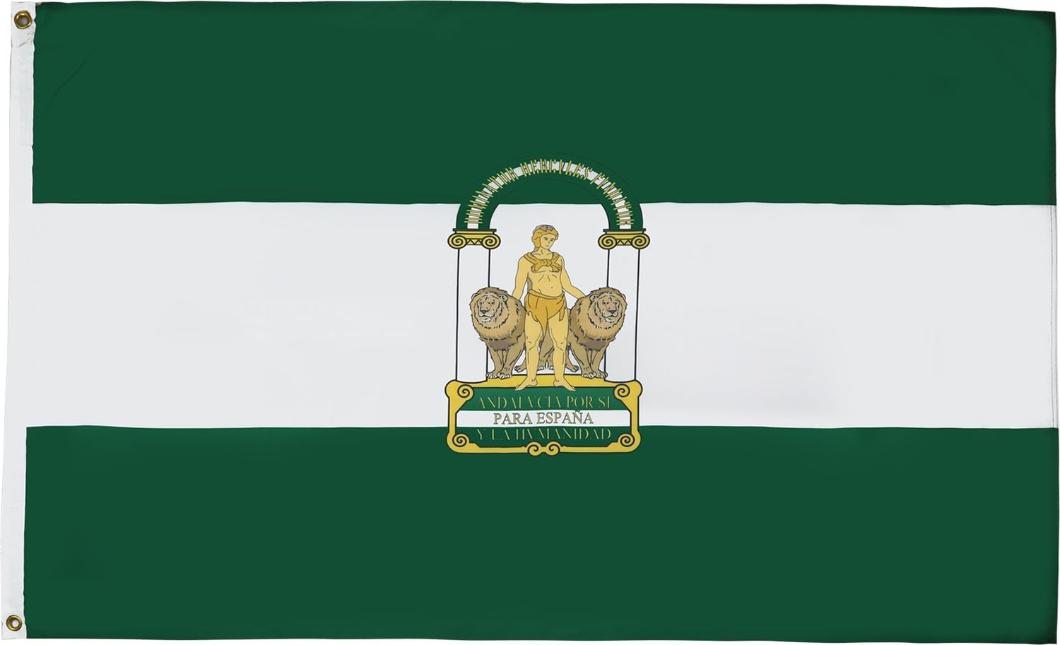 AZ FLAG - Flagge Andalusien - 150x90 cm - Andalusien Fahne 100% Polyester mit Messing-Ösen - 110g Bild 1