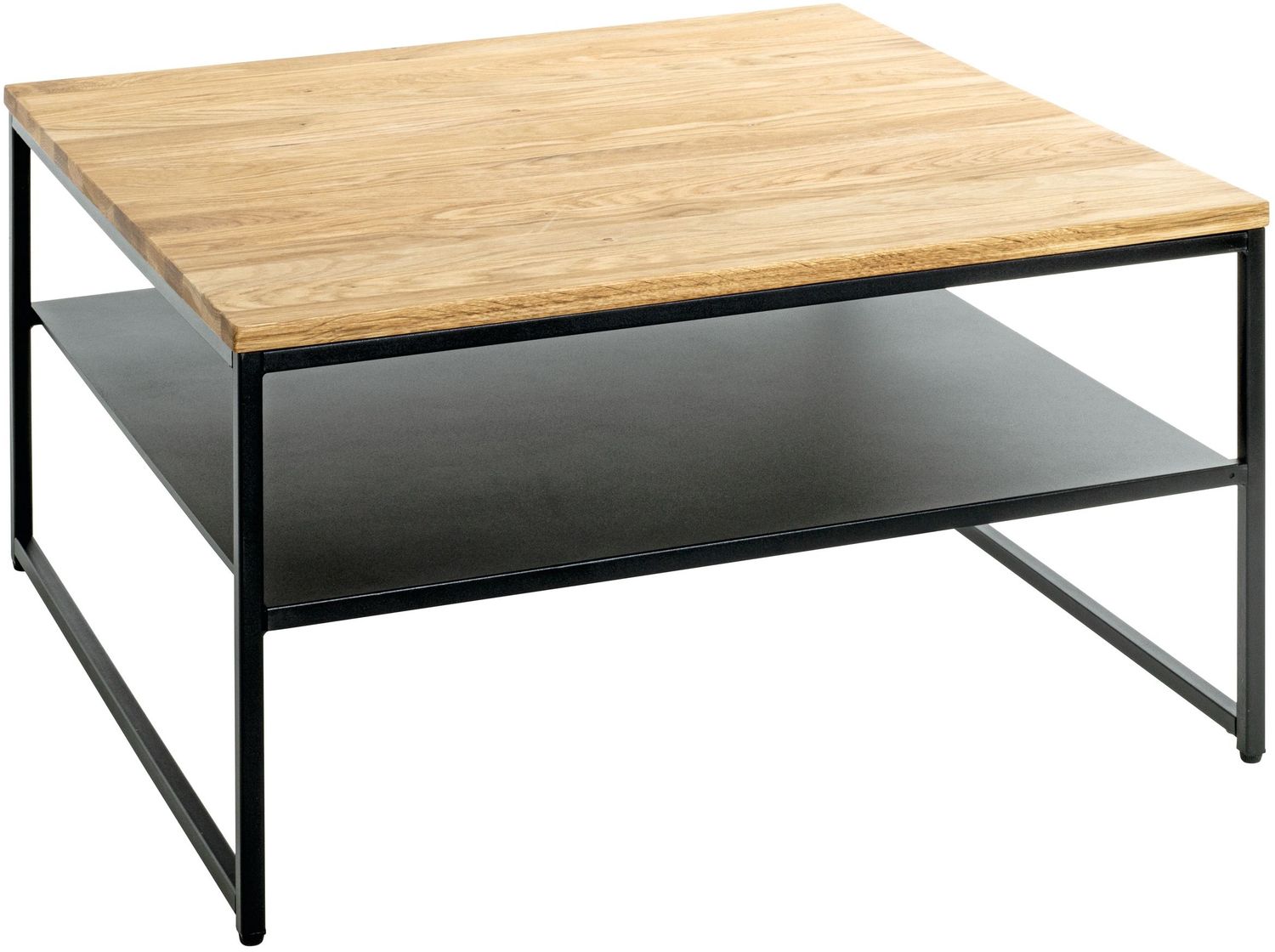 HAKU Möbel Couchtisch, eiche, schwarz, 70x70 x H 40 Bild 1