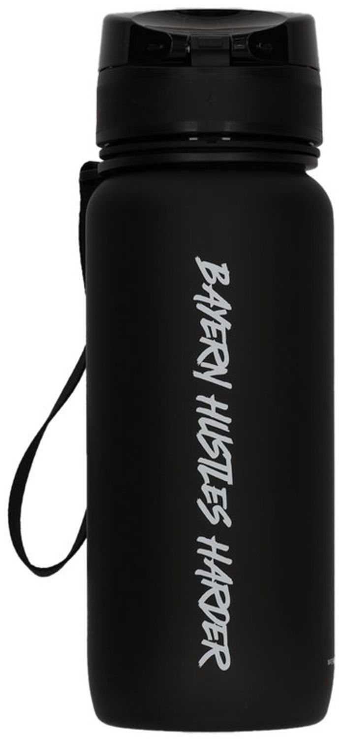 FC Bayern München Trinkflasche FC Bayern München Basketball I Trinkflasche Hustles Harder I Schwarz Bild 1