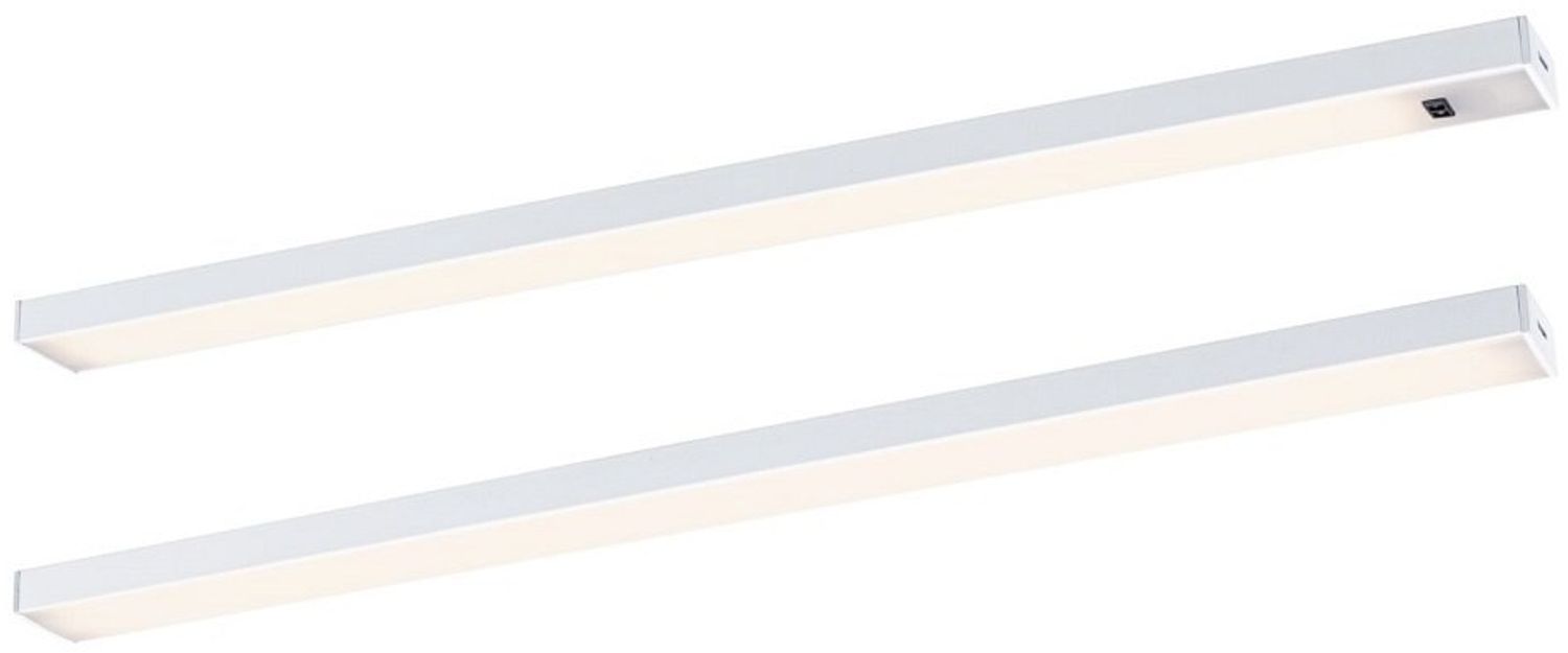 LED Unterschrankleuchte Inline Starterset 3000K dimmbar 2x4W 350x26mm 2x350lm 230/24V Weiß matt Bild 1