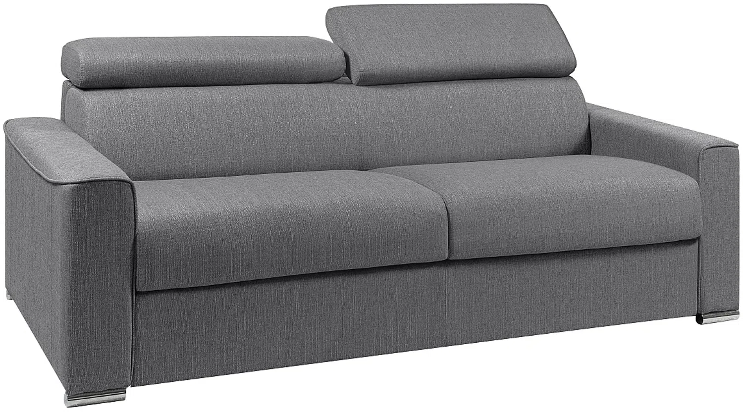 Schlafsofa 4-Sitzer Stoff VIZIR - Braun - Liegefläche: 160 cm - Matratzenhöhe: 18 cm Bild 1