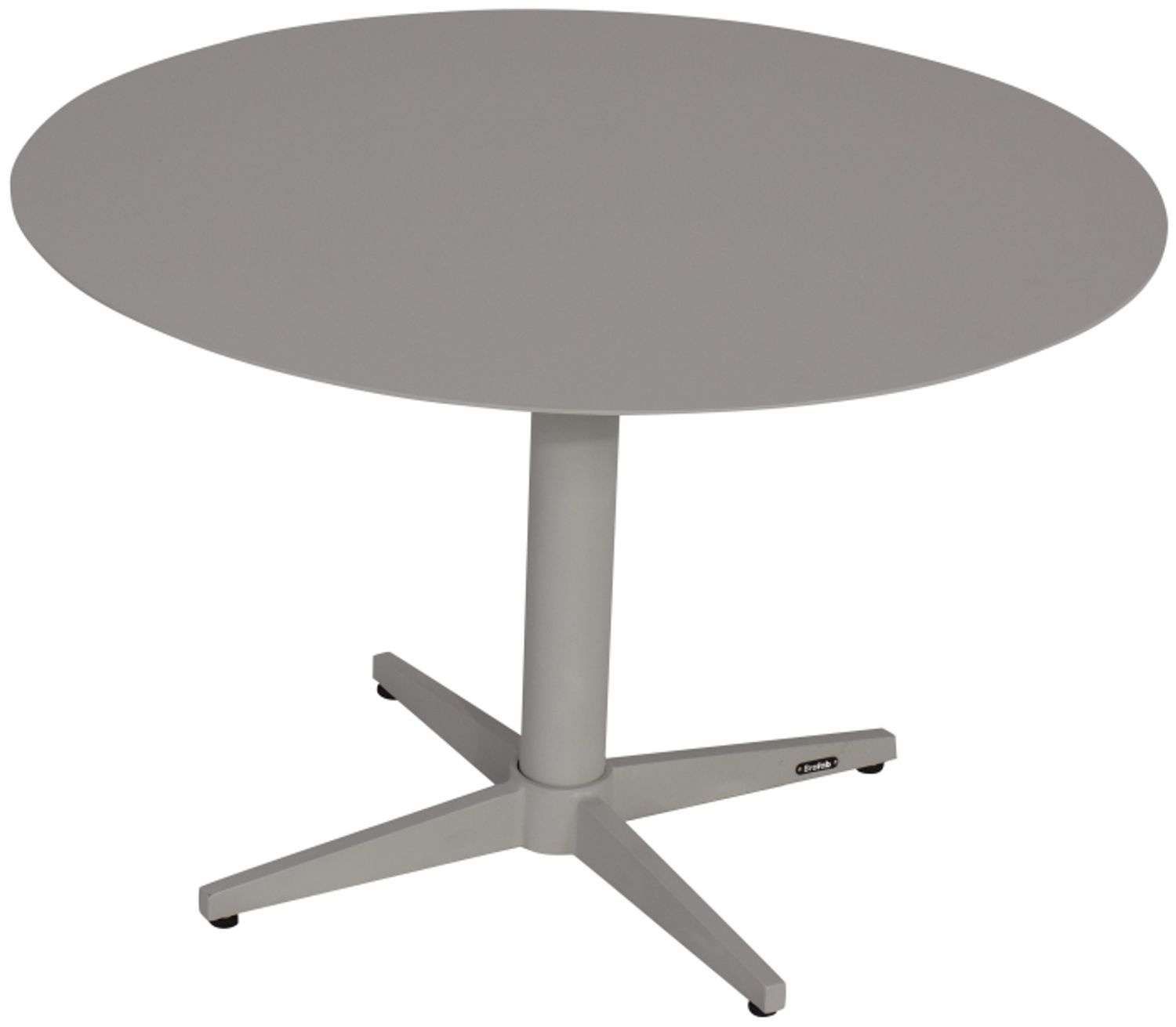 Gartencouchtisch Mill aus Aluminium, modern, rund in Taupe, Ø 75 cm, pulverbeschichtet Bild 1