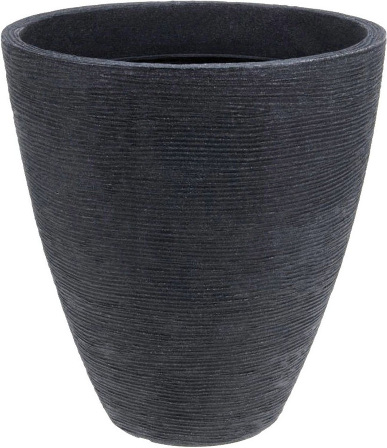 Koopman Blumentopf Pflanztopf Kunststoff 39x42 cm Geriffelt 1 / 2 Tlg. Set (1 St), Geriffelt, Kunststoff, 42x39cm, Indoor & Outdoor, Übertopf Bild 1