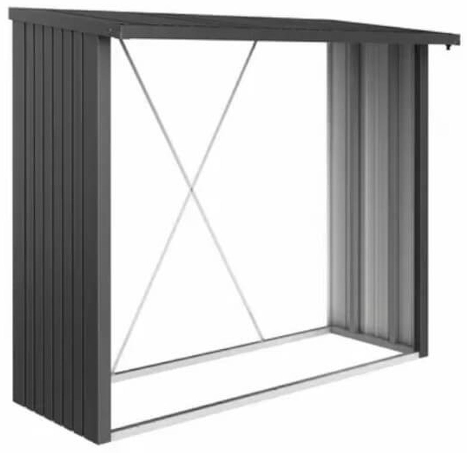 Biohort Holzlager WoodStock Gr. 230 lieferbar in 3 Farben dunkelgrau-metallic Bild 1