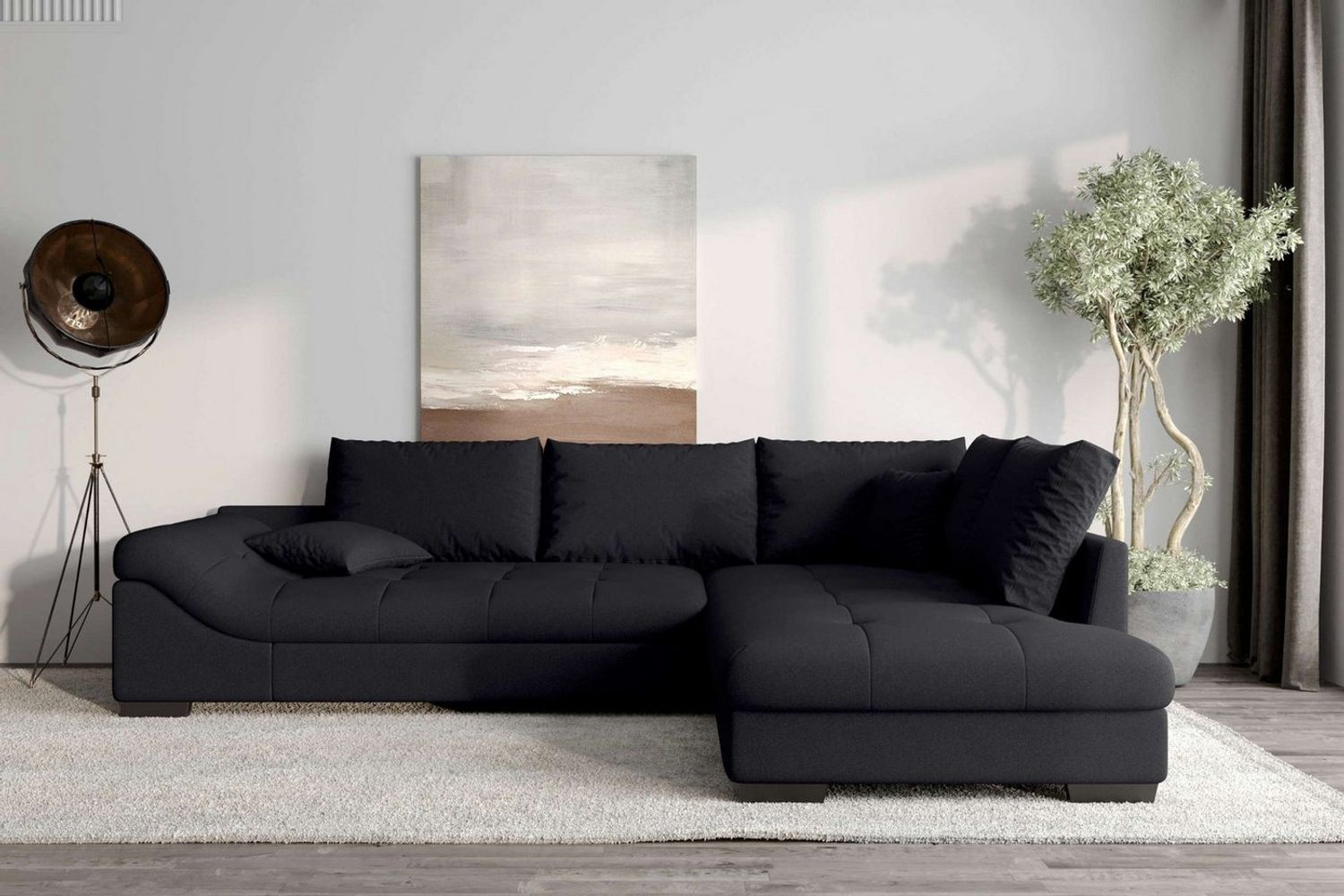 99rooms Ecksofa Terra, Sofa, L-Form, Inkl. 5 Rückenkissen, mit Rundumbezug, Wellenfederung Bild 1