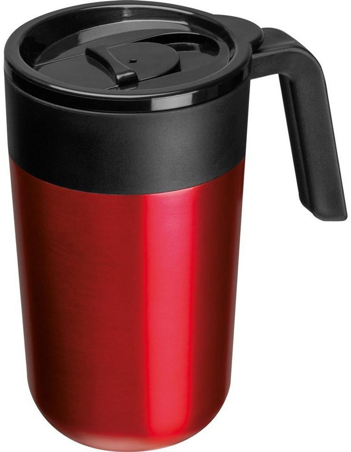 Macma Becher Doppelwandiger Trinkbecher aus Edelstahl / 400ml / Farbe: rot Bild 1