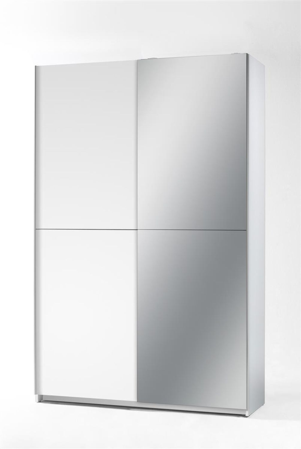 Kleiderschrank >Fred< in Weiß - 125x196x38cm (BxHxT) Bild 1