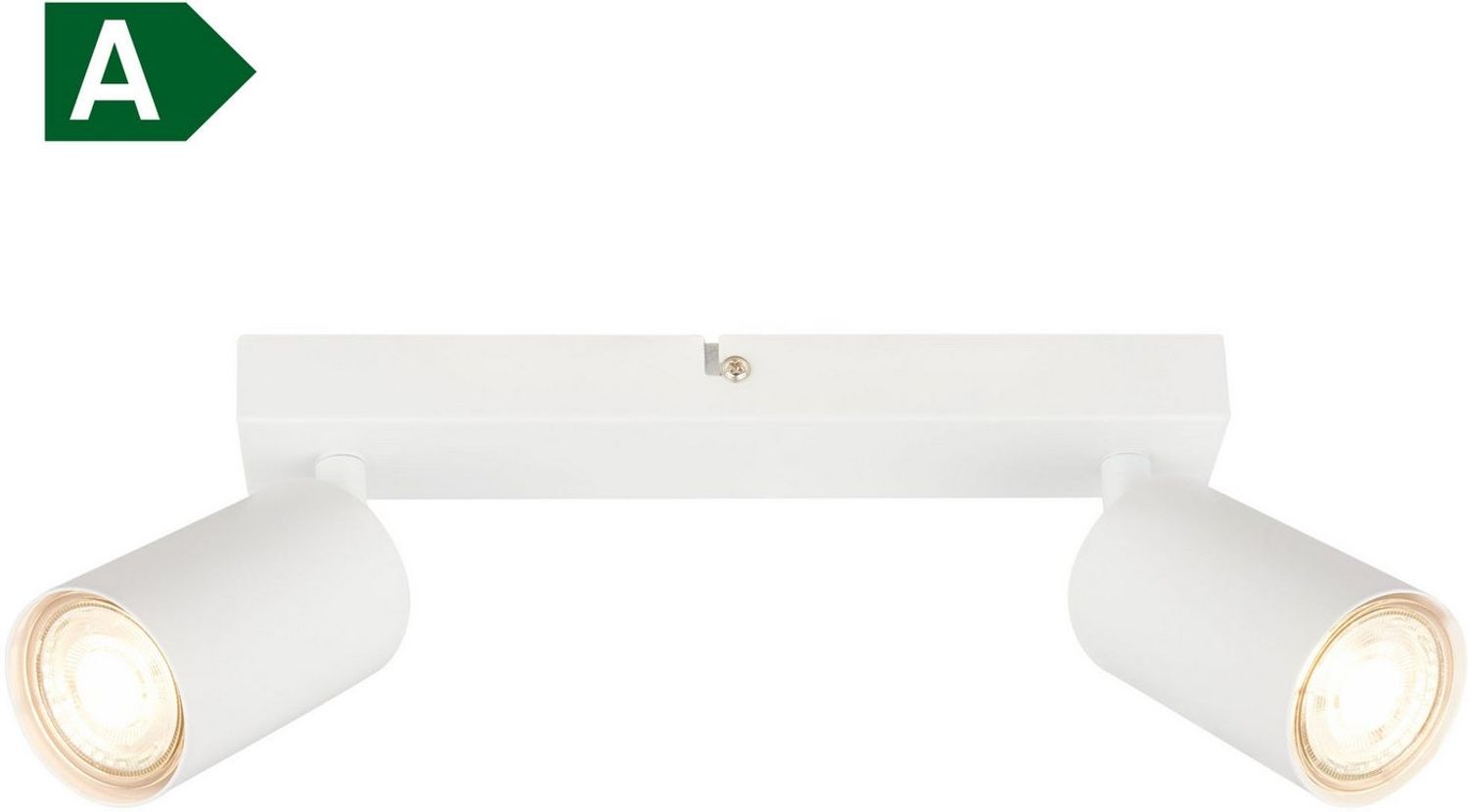 B.K.Licht Deckenstrahler BK_DS1630 EEK A LED Deckenlampe, Schwenkbar, Deckenspot, LED wechselbar, Warmweiß, Inkl. 2x GU10, 3.000 K, 450Lm, 2W, 15,5 x 5,5 x 25,5 cm, Weiß Bild 1