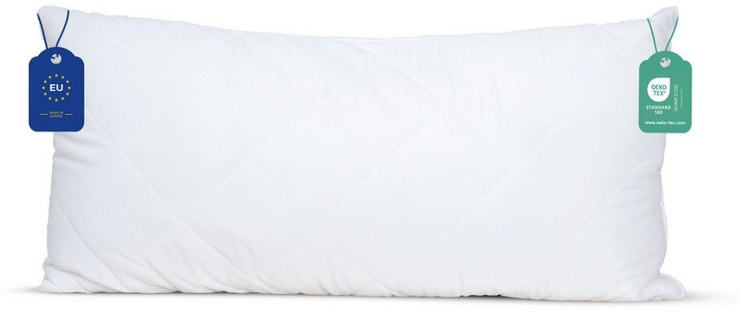 livessa Kopfkissen Microfaserkissen - Kissen - Schlafkissen - Seitenschläferkissen, Füllung: Hohlfaser, Bezug: Mikrofaser, Seitenschläfer, Rückenschläfe, OEKO-TEX, Kapitone-Steppung & formstabile Hohlfaserfüllung Bild 1