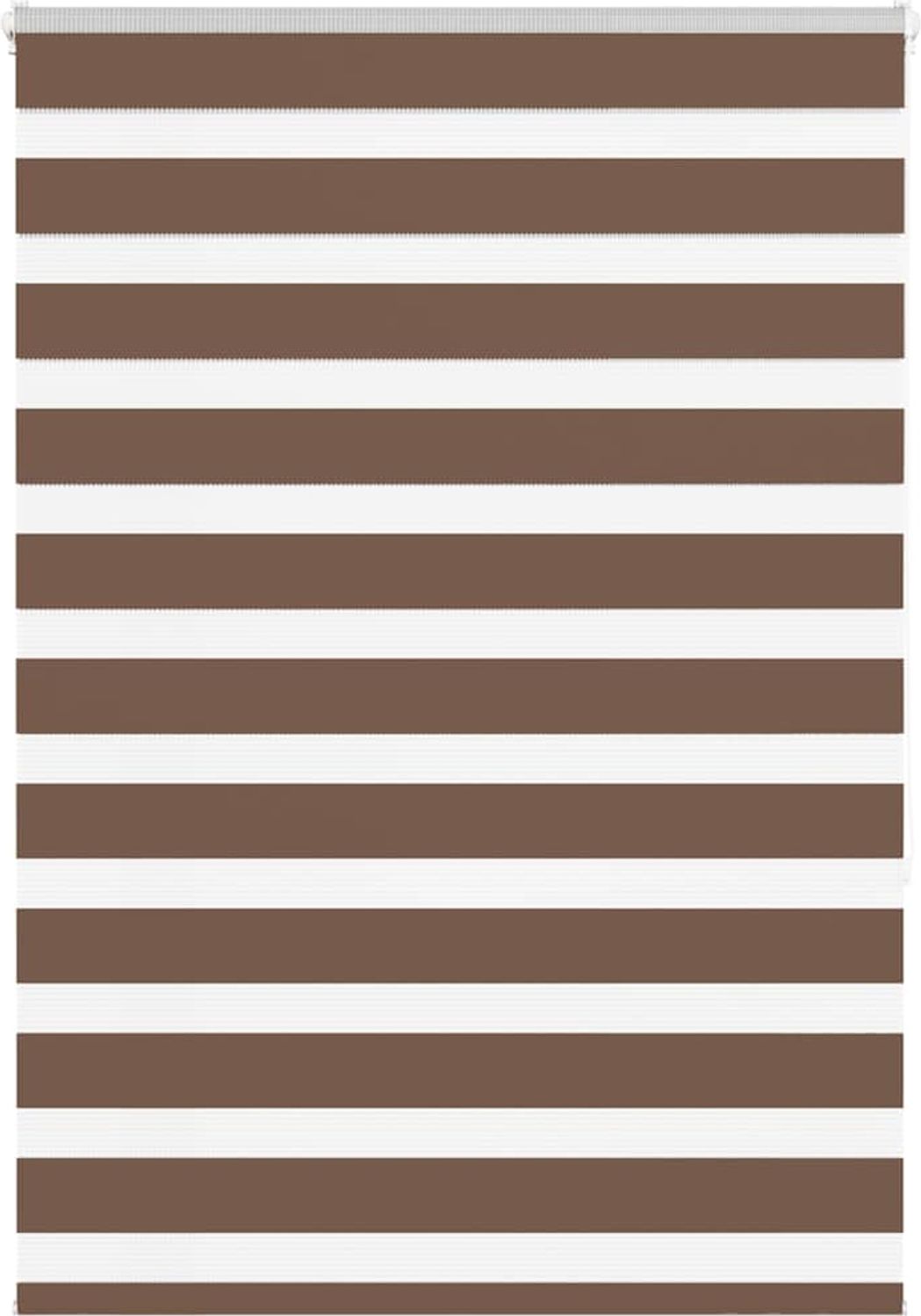 vidaXL Doppelrollo Braun 100x150 cm Stoffbreite 95,9 cm Polyester 4014339 Bild 1