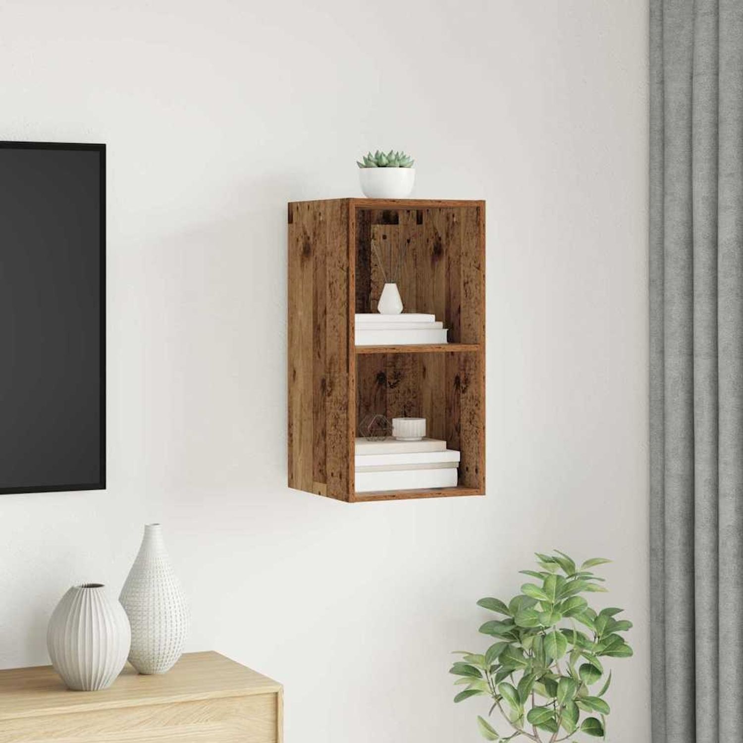 vidaXL TV-Schrankset Altholz 37 x 37 x 72 cm Holzwerkstoff 875078 Bild 1