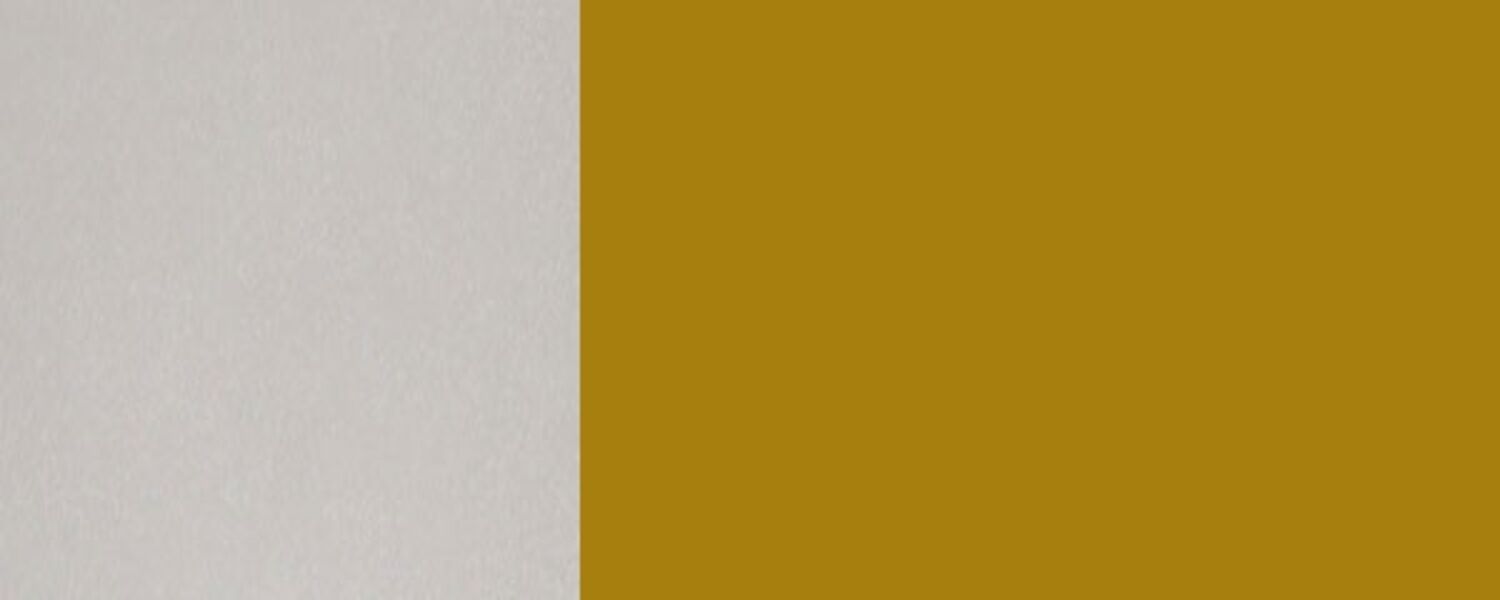 Apothekerunterschrank Rimini 15x50x82cm matt Ausführung RAL 1027 currygelb matt / grau RI-D15/kargo Bild 1
