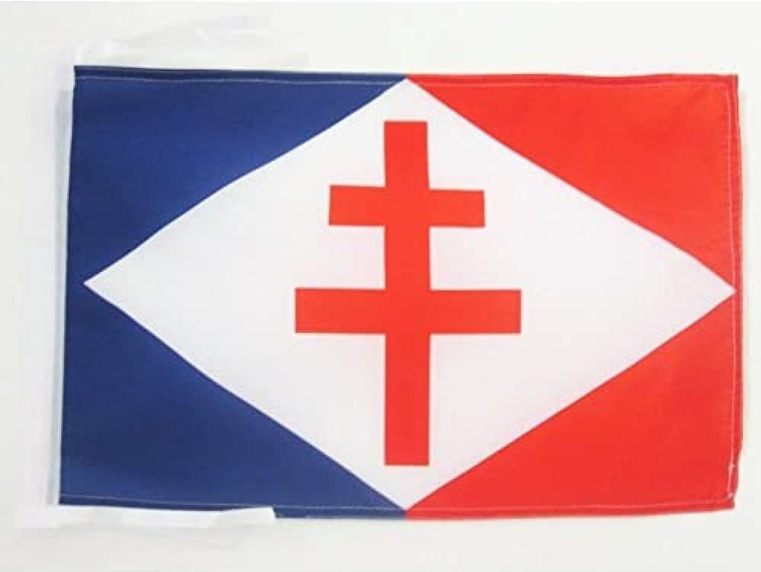 AZ FLAG - Flagge Freie Französische Schiffkräfte - 45x30 cm Mit Kordel - Frankreich Fahne 30x45 Cm - Flaggen Bild 1
