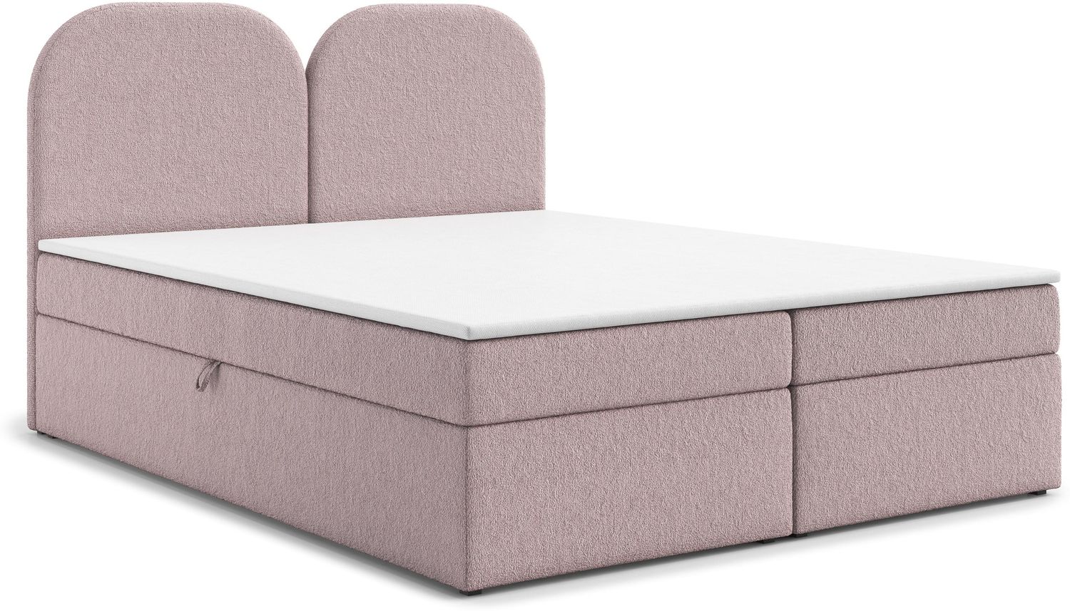 AX LIVING Migwell Boxspringbett 180x200 Rosa mit Bettkasten Kopfteil Bild 1