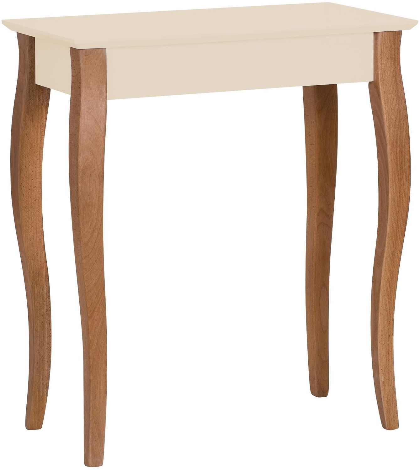 Ragaba 'Lillo' Konsole, MDF & Massives Buchenholz, 65x35 cm, Perl Weiß Bild 1