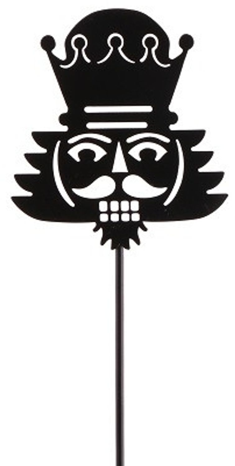 TrendLine Deko Eisen Figurenstecker Nussknacker 35 x 0,5 x 7,5 cm schwarz Bild 1
