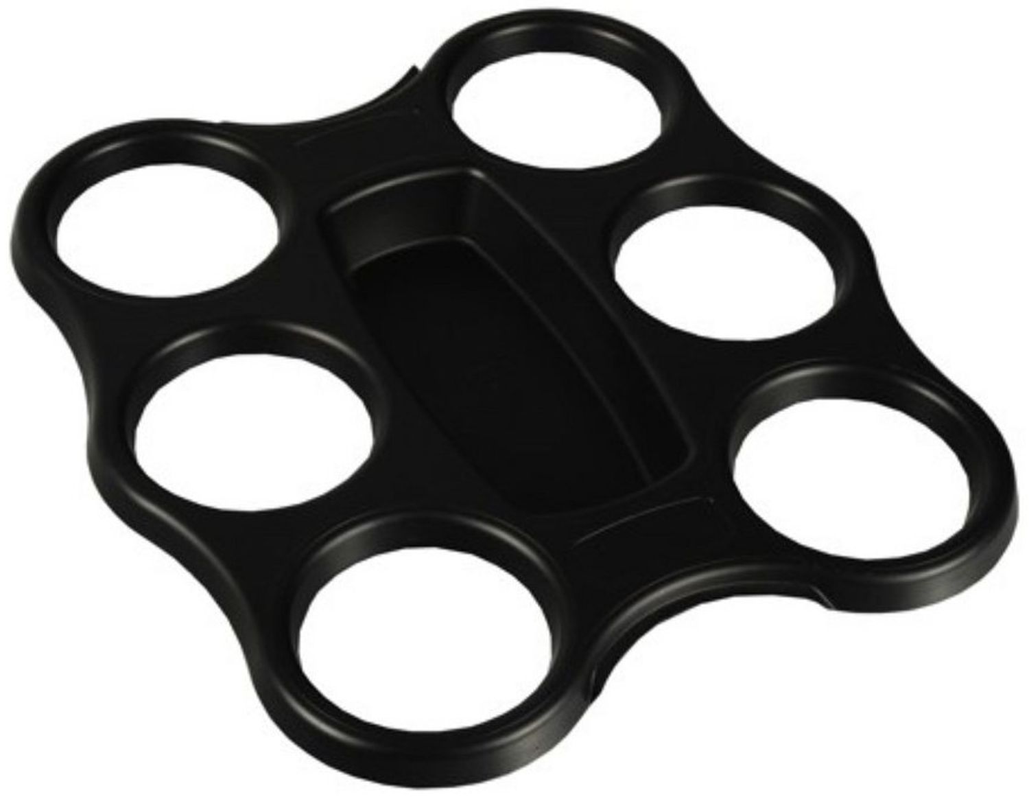 3 Becher-Trays, PS 22,4 cm x 24,4 cm x 2,4 cm schwarz für 6 Becher Bild 1