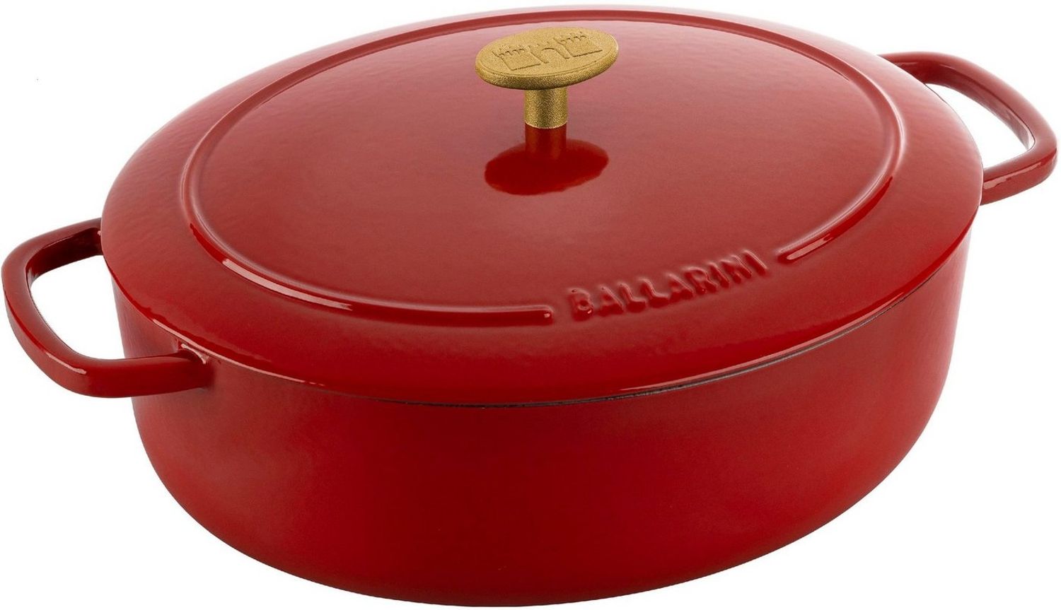 Ballarini 'Bellamonte' Cocotte, Gusseisentopf mit Deckel, Rot Oval 4.5 Bild 1