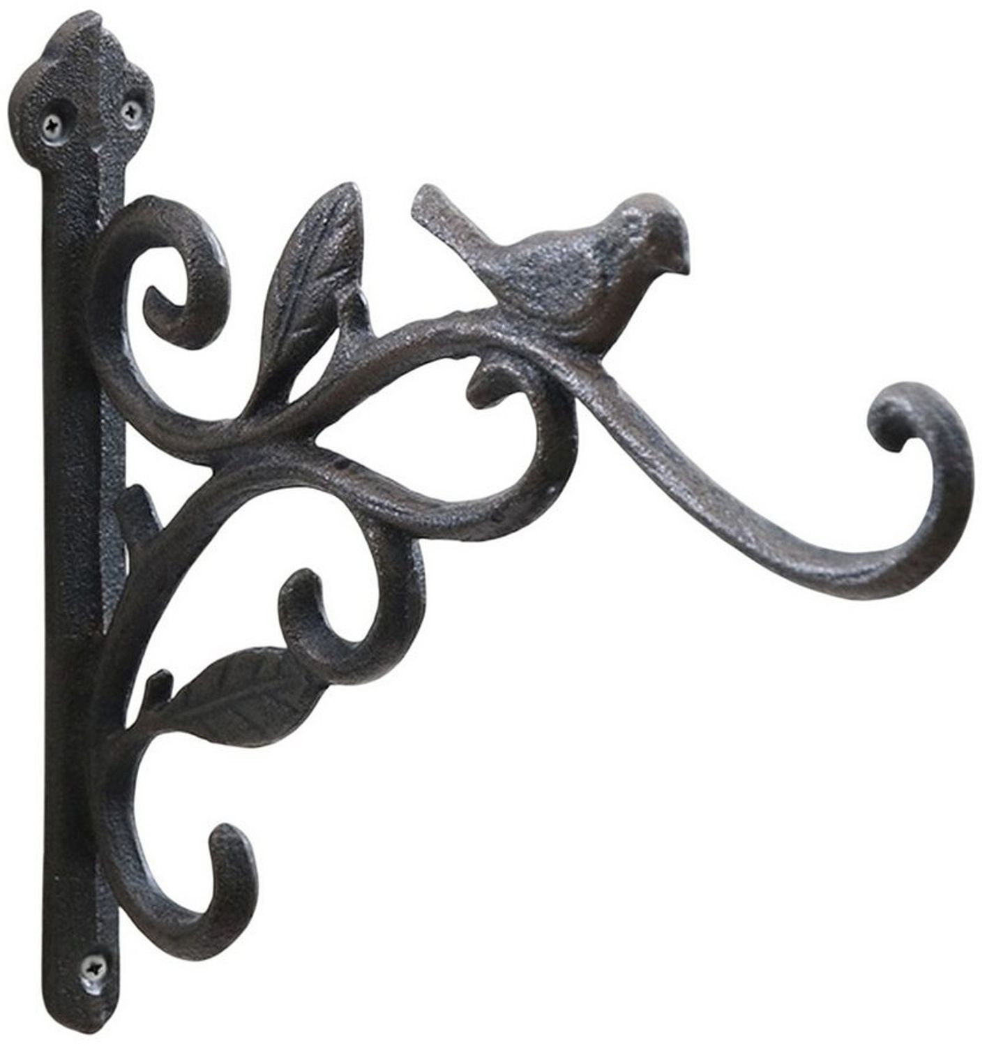 Dragimex Wandhaken mit Vogel aus Gusseisen Antik-schwarz Bild 1