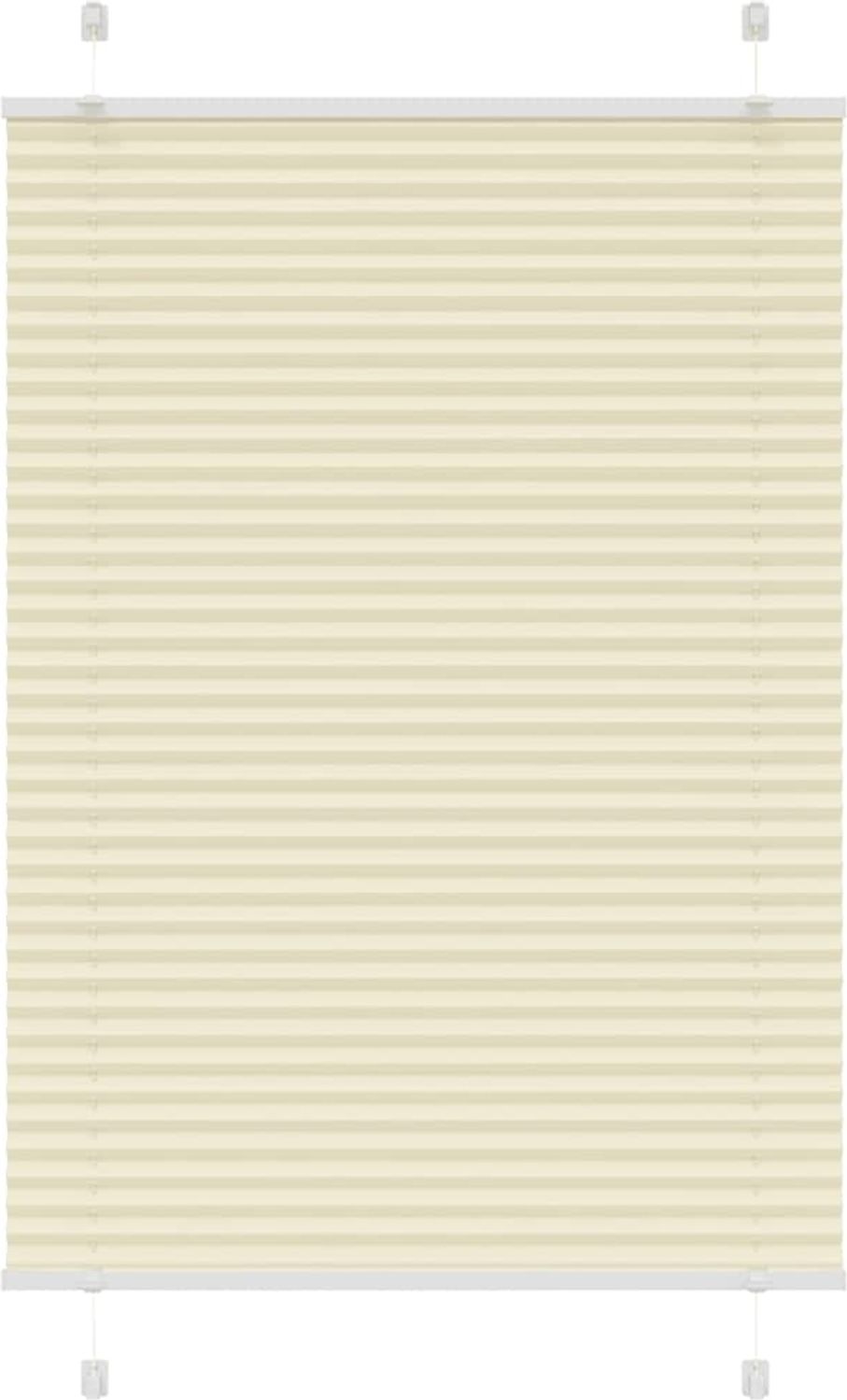 vidaXL Plissee Creme 95x150 cm Stoffbreite 94,4 cm Polyester 4015295 Bild 1