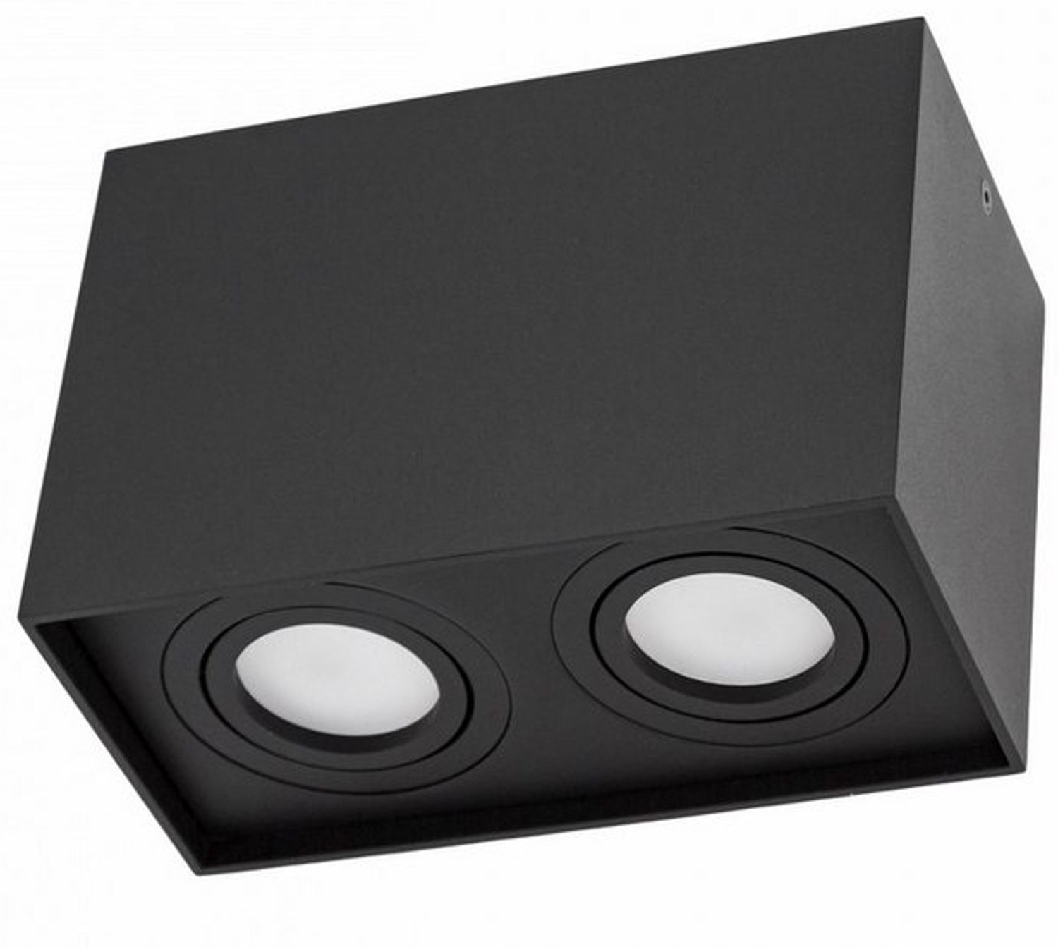 Deckenspots schwarz 2-Flg DUO 2XGU10 IP20 rechteckig schwenkbar Bild 1