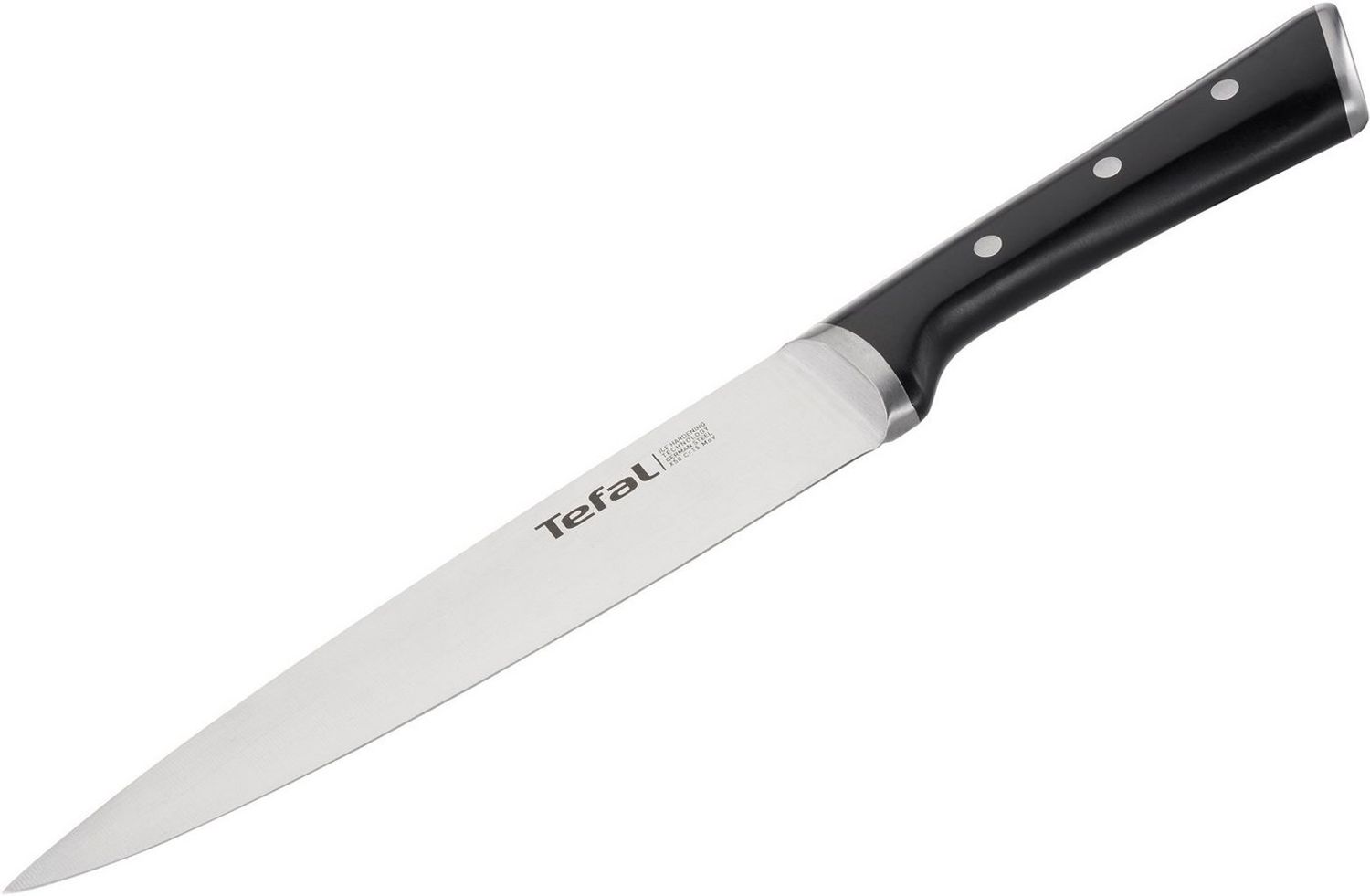 Tefal 'K23207 Ice Force' Fleisch und Schinkenmesser, Edelstahl schwarz, 20 cm Bild 1