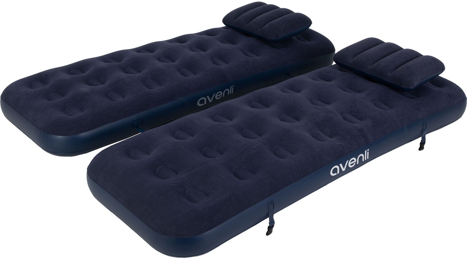 Avenli® aufblasbares 4 in 1 Luftbett Set / Campingmatratzen inklusive 2 Kissen 2 x 191 x 73 x 22 cm Bild 1