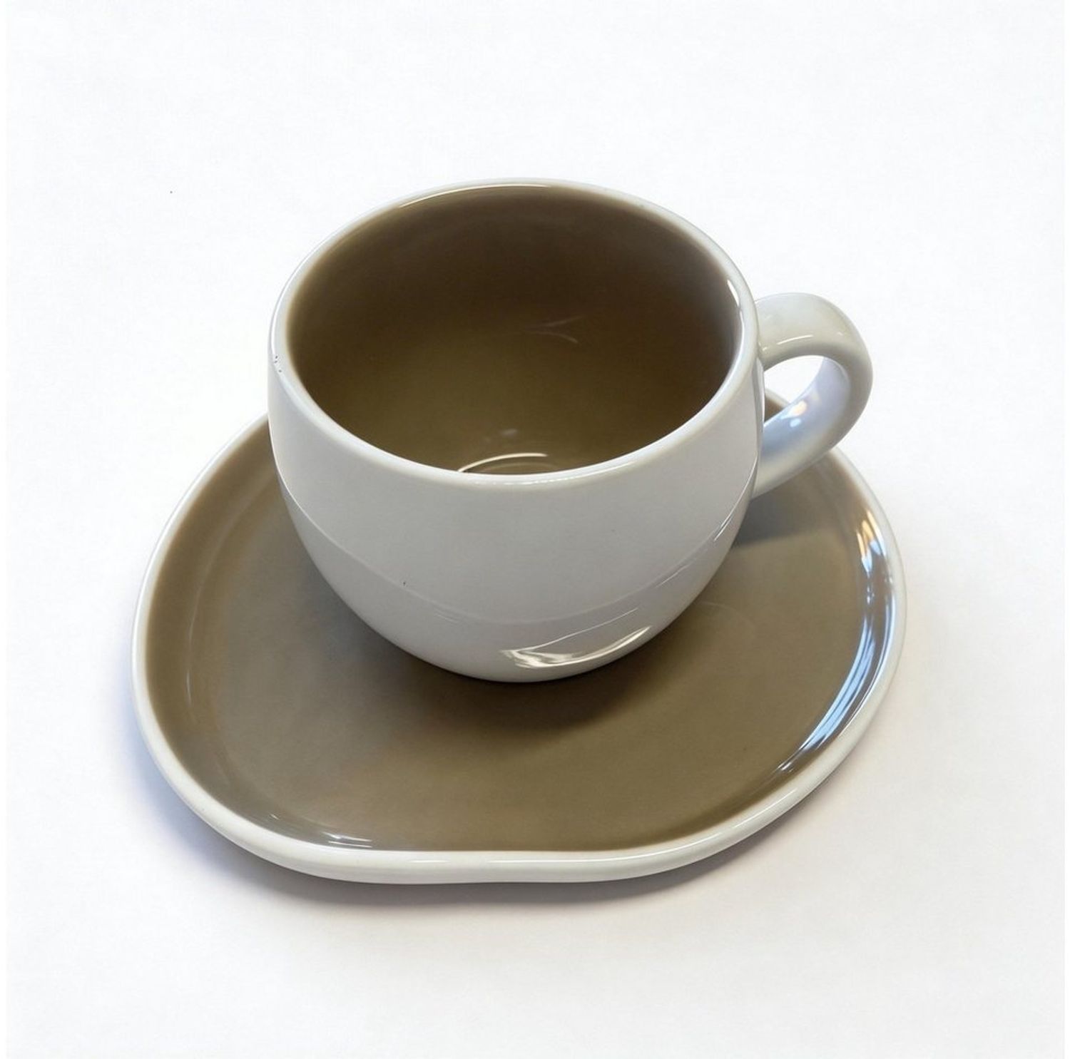 Mulex Tasse AURA Mokkatassenset beige, 12-tlg, Porzellan, spülmaschinengeeignet Bild 1
