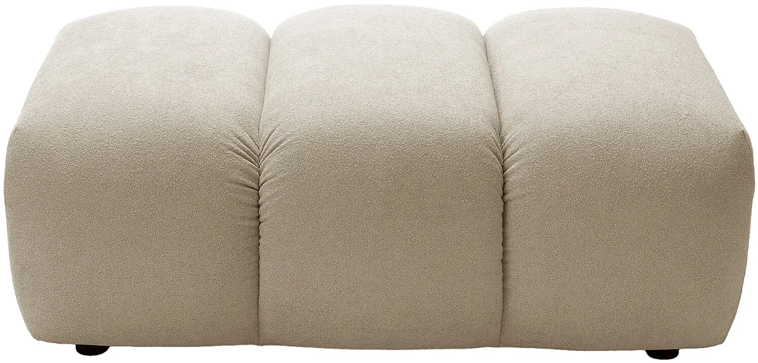 Vente-unique - FRIDORA Pouf Stoff Beige - B 70 cm x H 43 cm x L 105 cm Bild 1