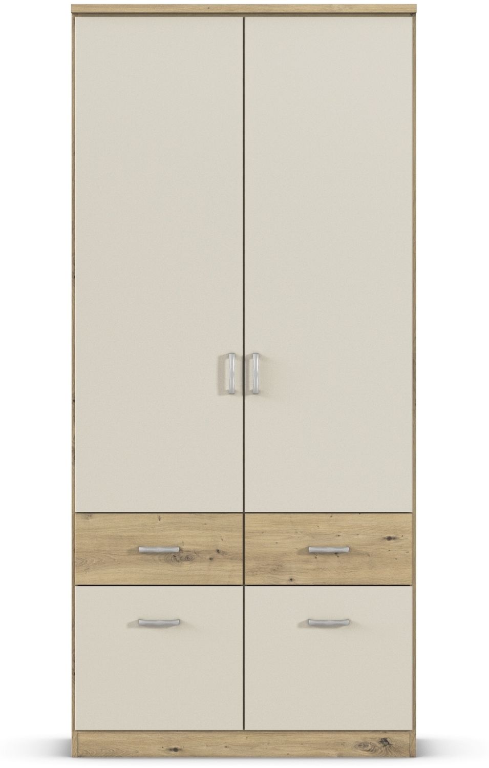Rauch Kleiderschrank BREMEN-EXTRA - Schlafzimmer Drehtürenschrank in Champagner-Eiche Artisan Bild 1