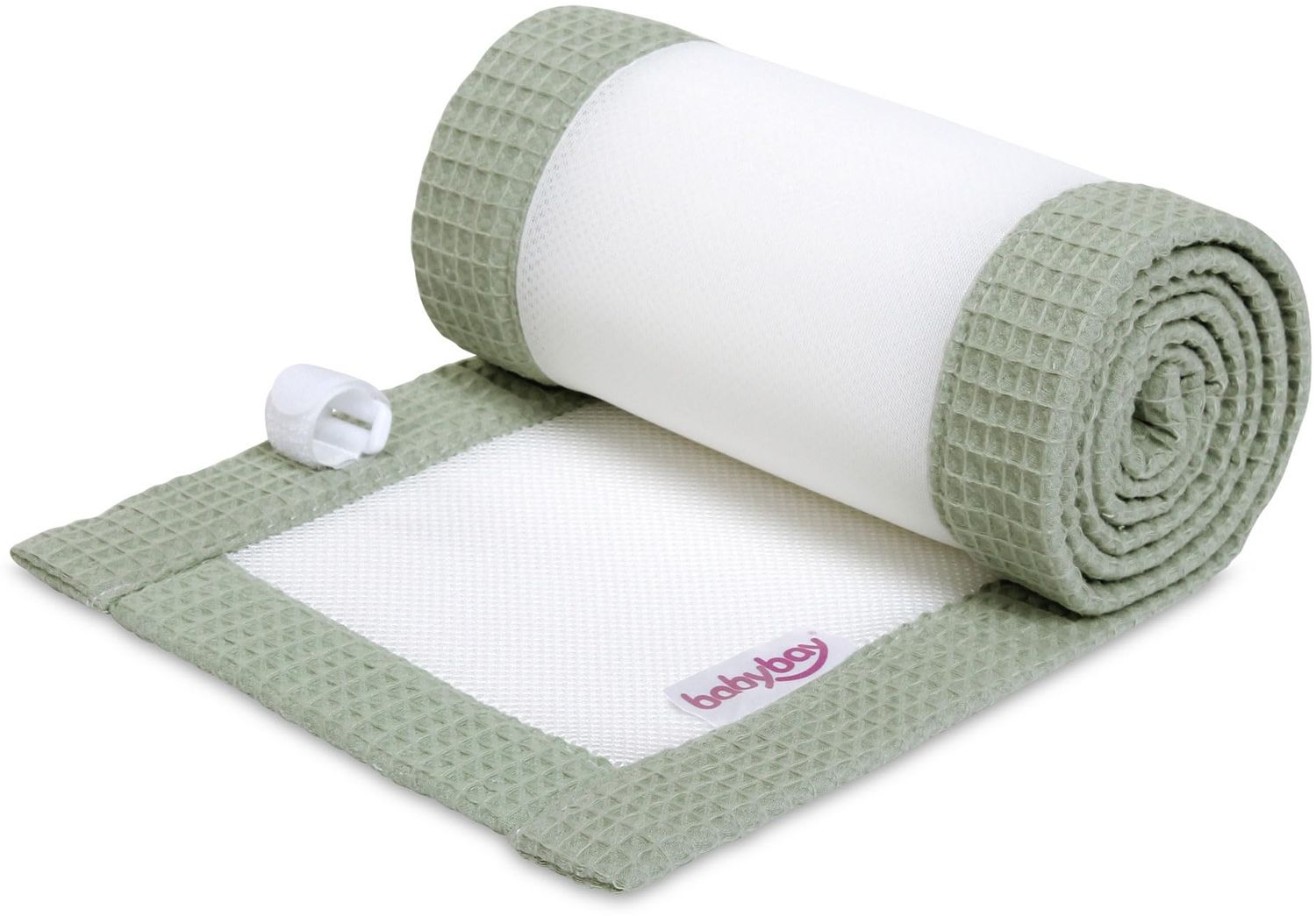 babybay Nestchen 3D Mesh-Waffelpiqué passend für Modell Maxi, Boxspring, Comfort und Comfort Plus, jadegrün Bild 1