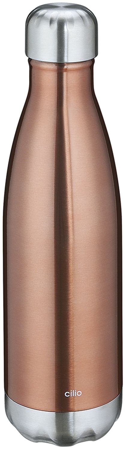 Cilio 'ELEGANTE' Isoliertrinkflasche, Edelstahl kupfer, 500 ml Bild 1