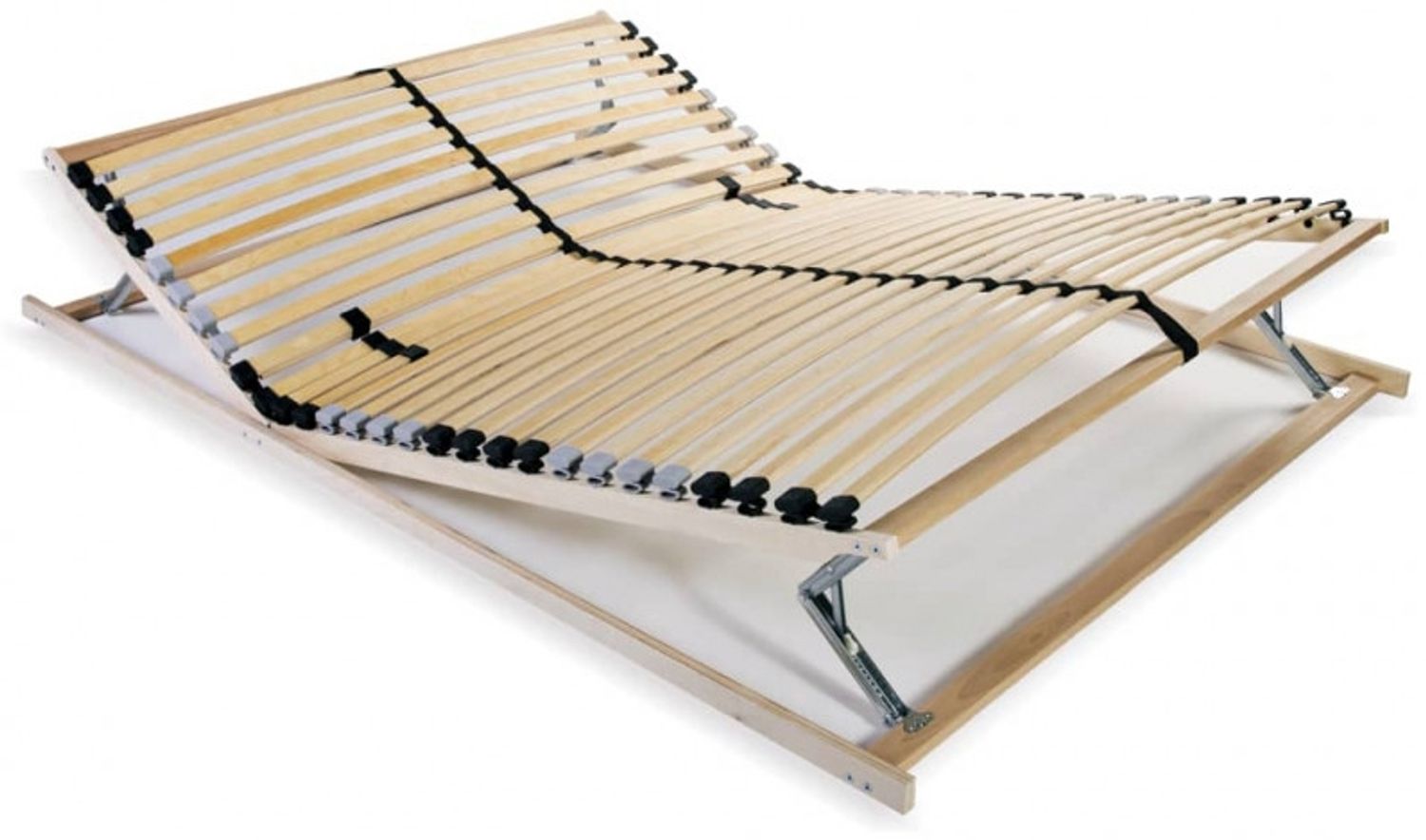 vidaXL Lattenrost, 120x200 cm, 28 Latten, höhenverstellbarer Kopf- und Fußbereich, 7 Zonen Bild 1