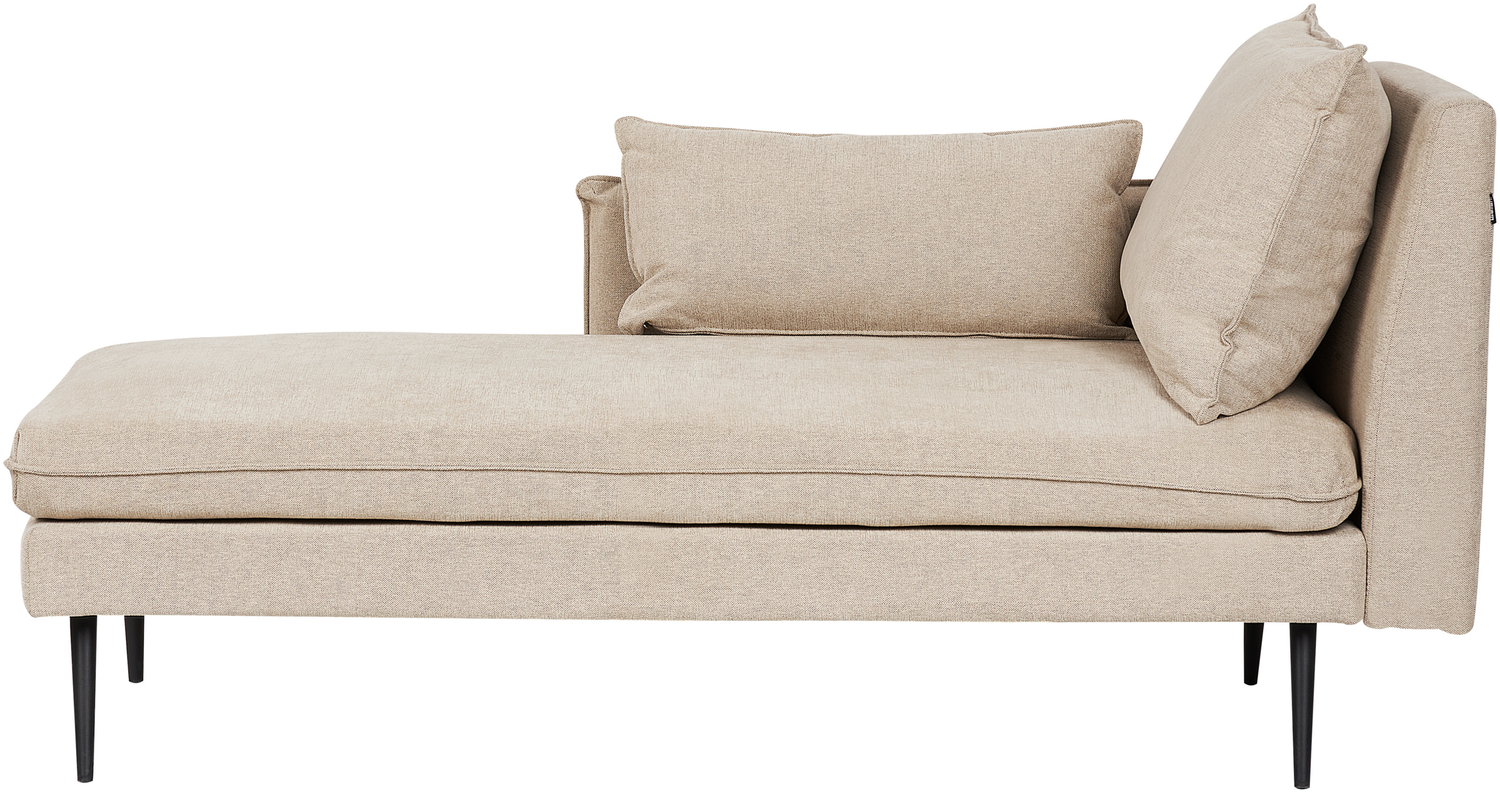 Rechtsseitige Chaiselongue YERRES Stoff Beige Bild 1