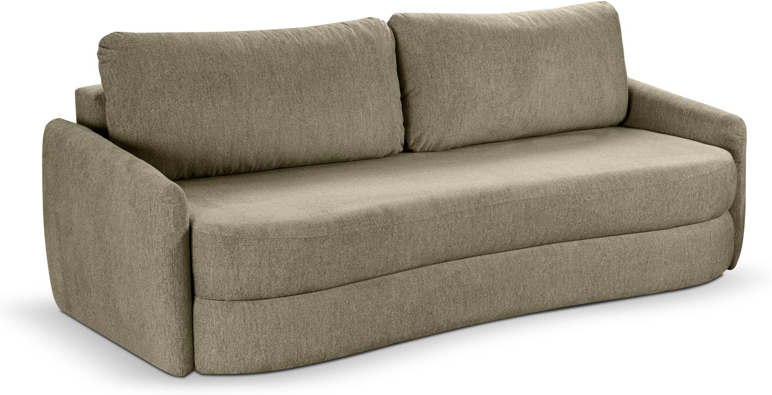 Schlafsofa (B/H/T: 231x93x108 cm) in Grün Bild 1