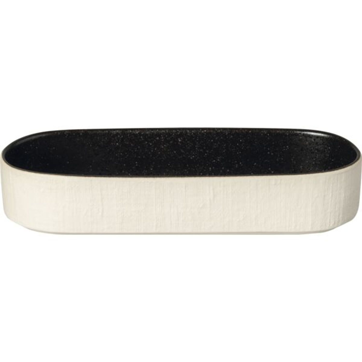 COSTA NOVA Notos Teller tief, oval, latitude black, Länge: 254 mm Bild 1