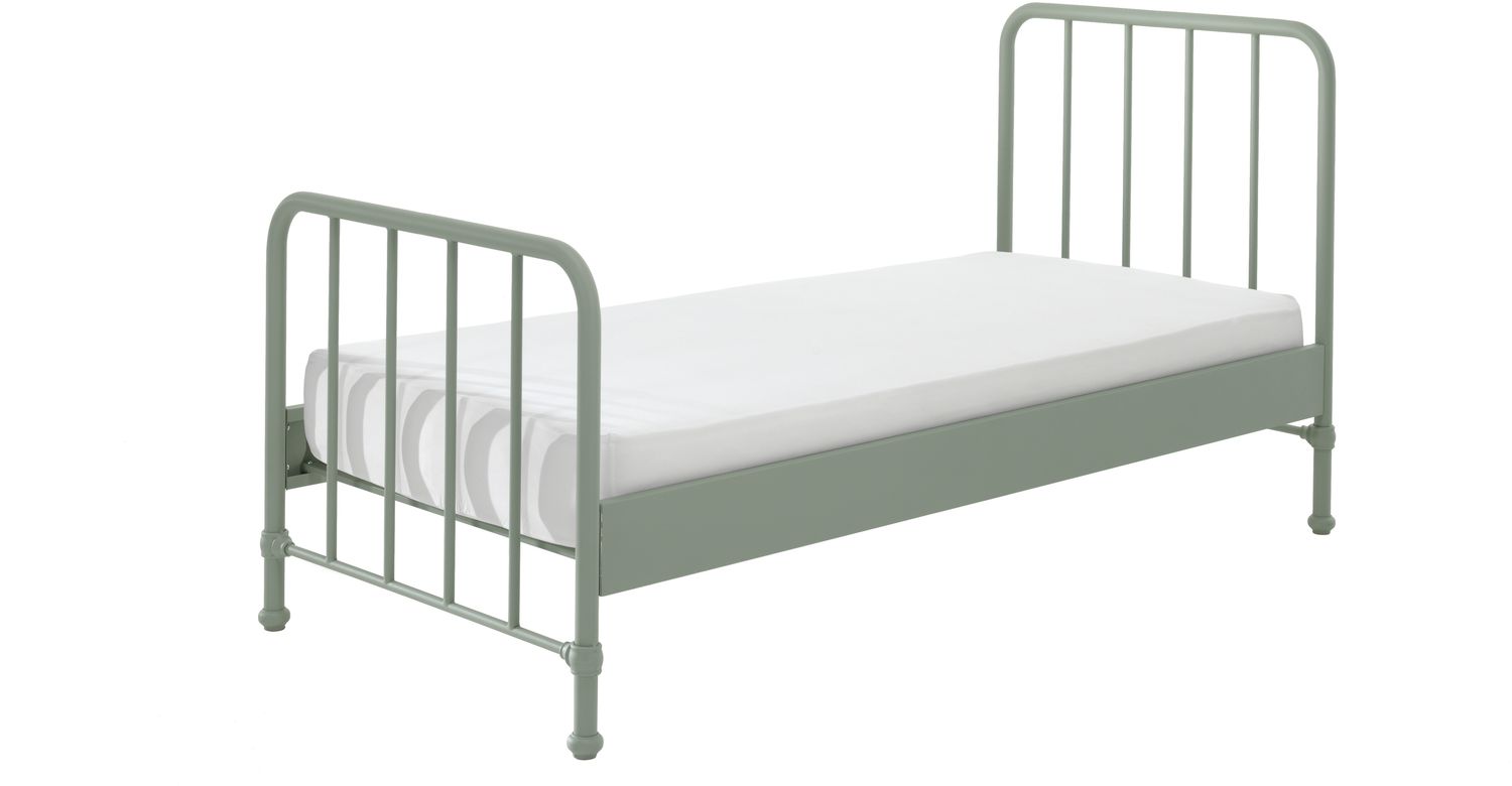 Vipack 'BRONXX' Metallbett, Olivgrün matt, 90x200 cm Bild 1