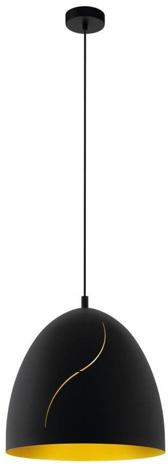 Eglo 43067 Pendelleuchte HUNNINGHAM schwarz, gold Ø40,5cm H:110cm Bild 1