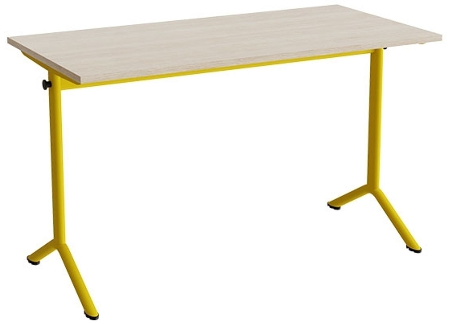 Atlas Tisch 1130 1200x600 mm schalldämmendes Hochdrucklaminat schwarzes-olivefarbenes Gestell Bild 1