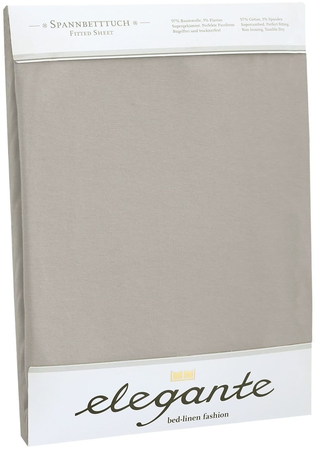 elegante Jersey Spannbettlaken|140x200 - 160x220 cm| natur Bild 1