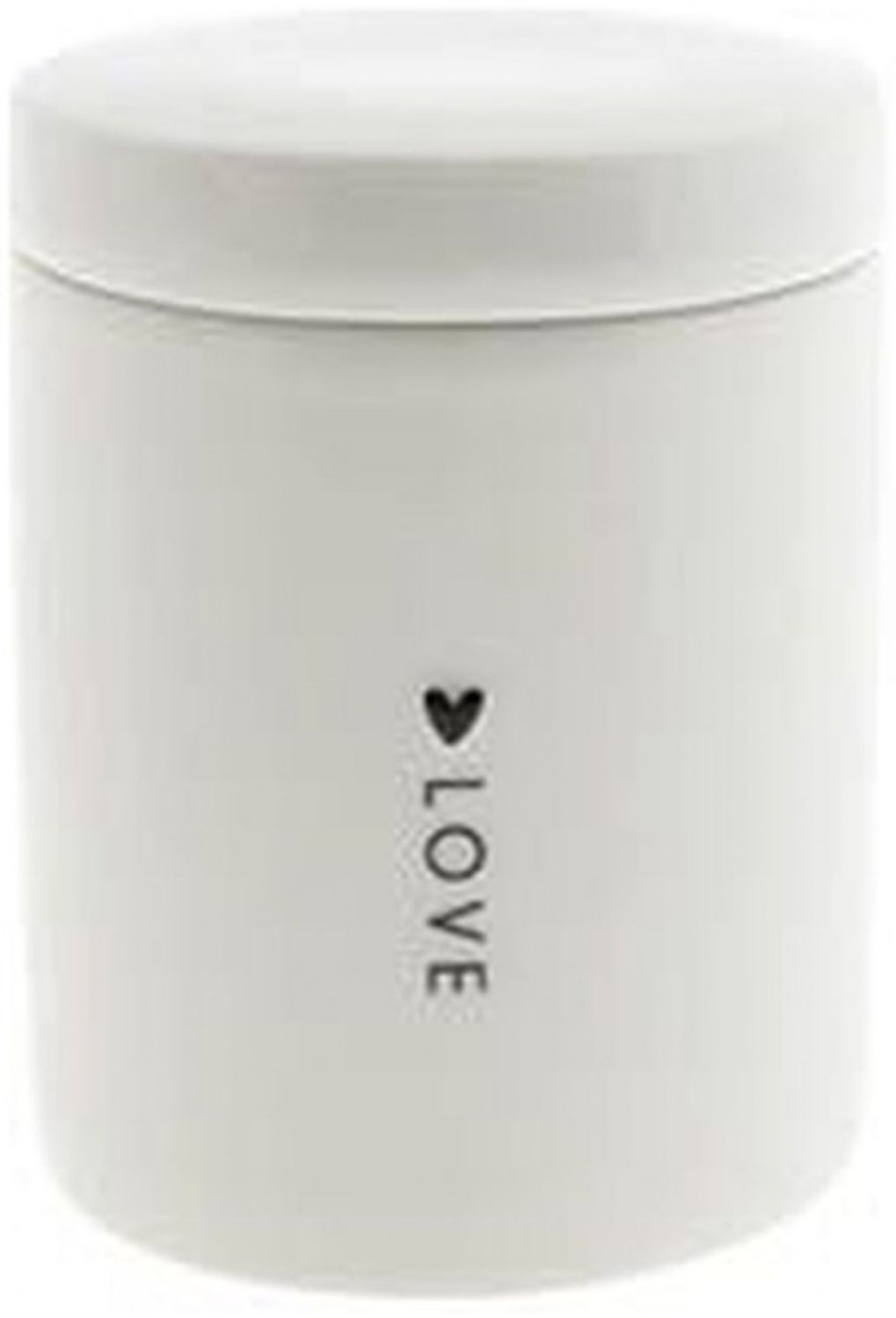 Bastion Collections - Vorratsdose Dose 110ml Keramik Weiß Love LI/JARS XS 002 BC Bild 1